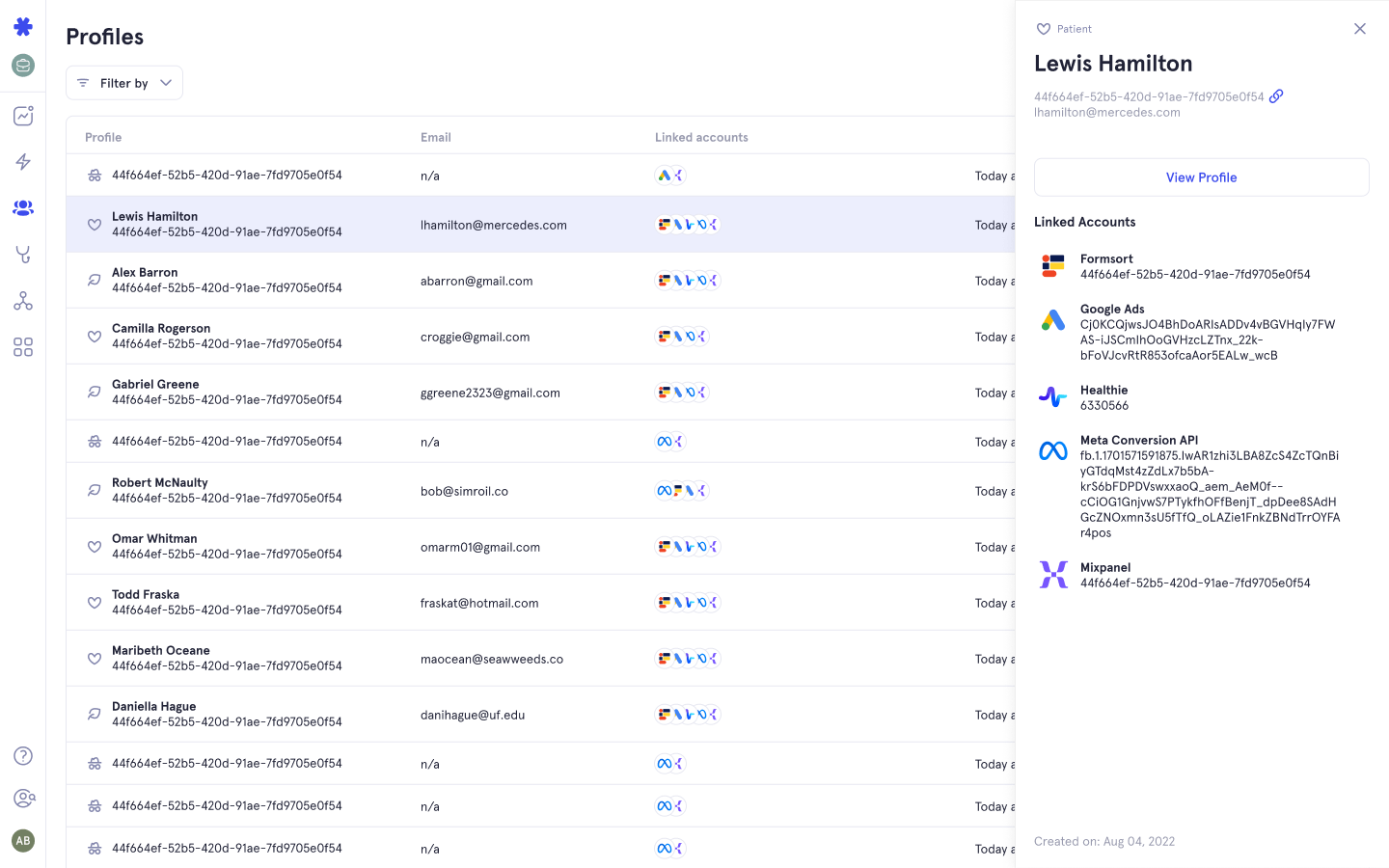 Morf Dashboard